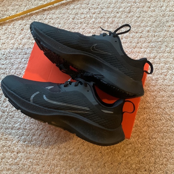 Nike pegasus 37 shield 8.5 blackout winter reflective logos running sneakers - Picture 5 of 16